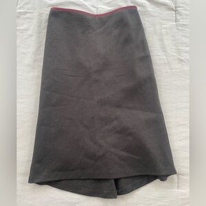 Sisley brown wool skirt